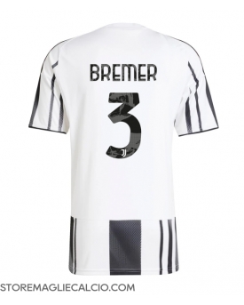 Juventus Gleison Bremer #3 Maglia Gara Casa Repliche 2025-26